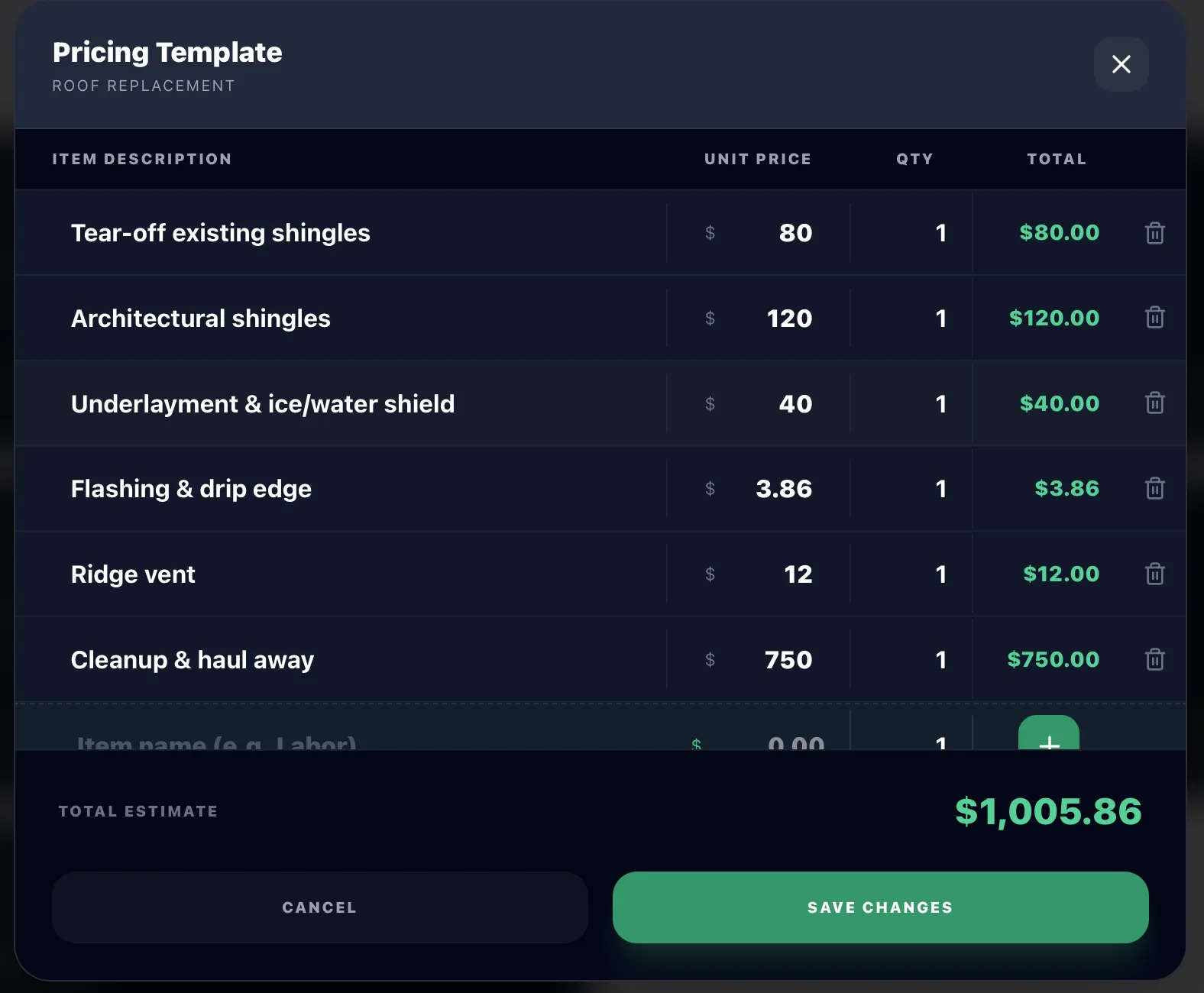 Lead2Project one-click quote builder with accept decline